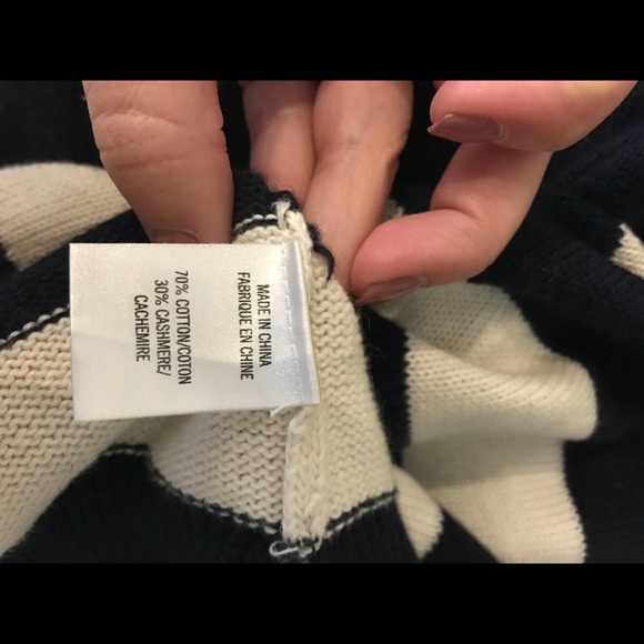 Theory Cashmere-Cotton Blend Sweater - Picture 5 of 5